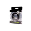 Black silicone sport fucker boost fusion ring in branded retail package showing product front side