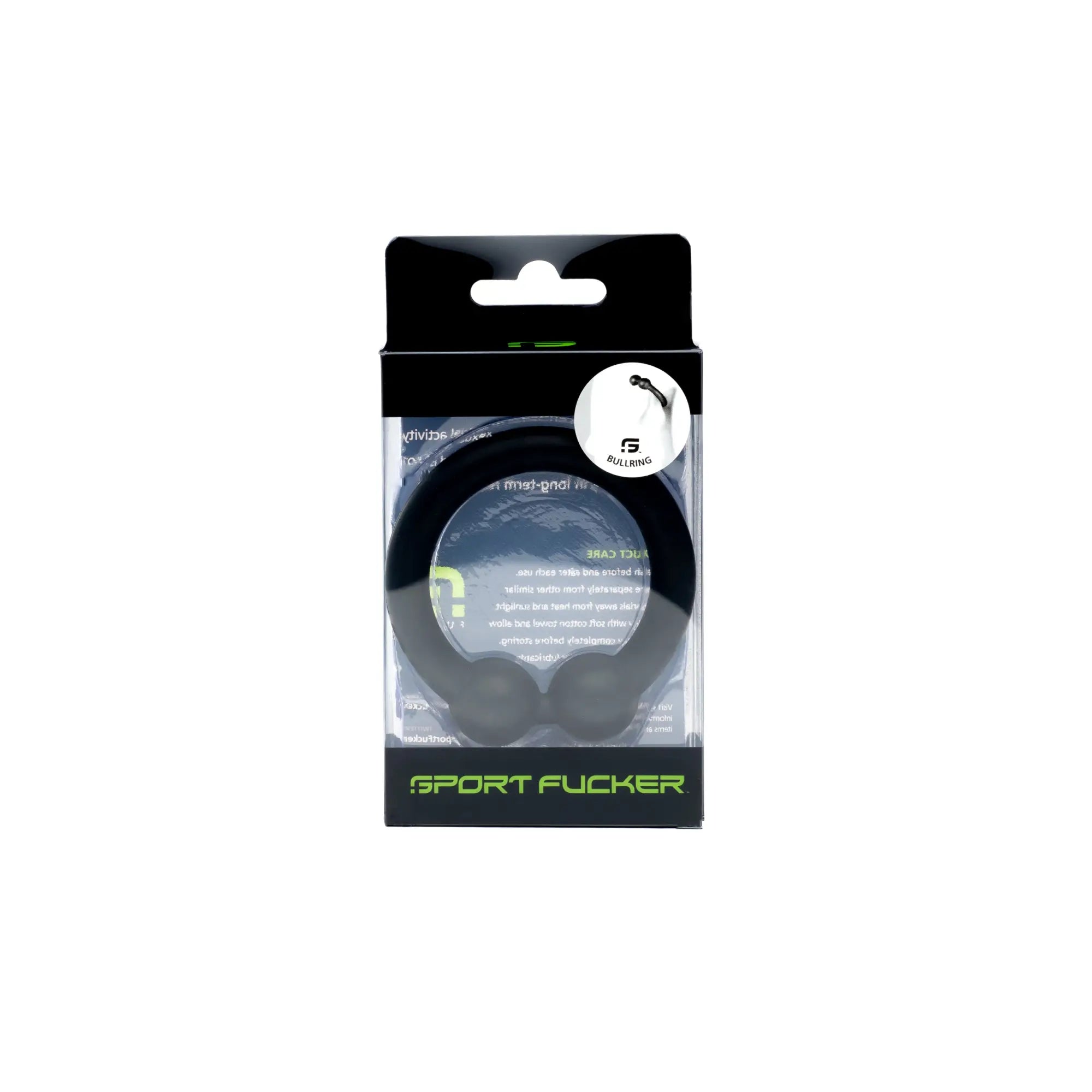 Sport Fucker Bullring black silicone sport headband in branded retail package for active use
