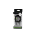 Black silicone sport fucker phone mount in clear packaging with green branding for car cockpit use