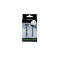 Black plastic sport fucker cum plug kit in clear packaging with green branding for discreet use