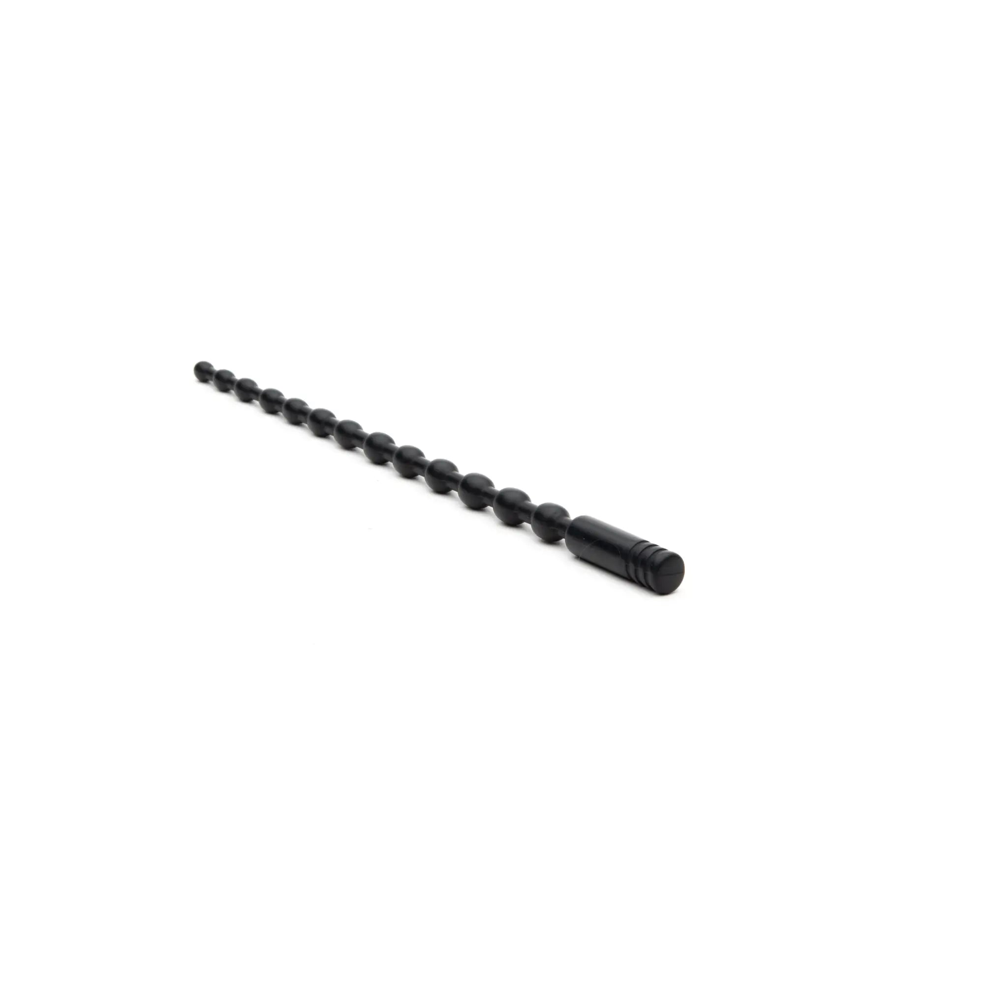 Black beaded sport fucker depth charge sound wand with textured grip end for enhanced control