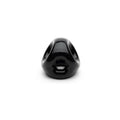 Black glossy ceramic sport fucker energy ring with hexagonal cutout design for active use