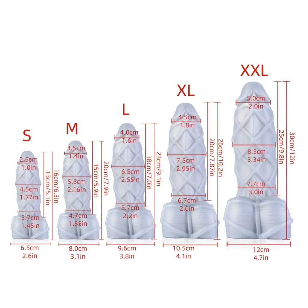 White silicone dildo sport fucker fetishique liquid silicone dildo medium m with textured diamond-patterned surface and tapered base