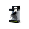 Black silicone sport fucker freeballer ring in clear plastic packaging with green branding