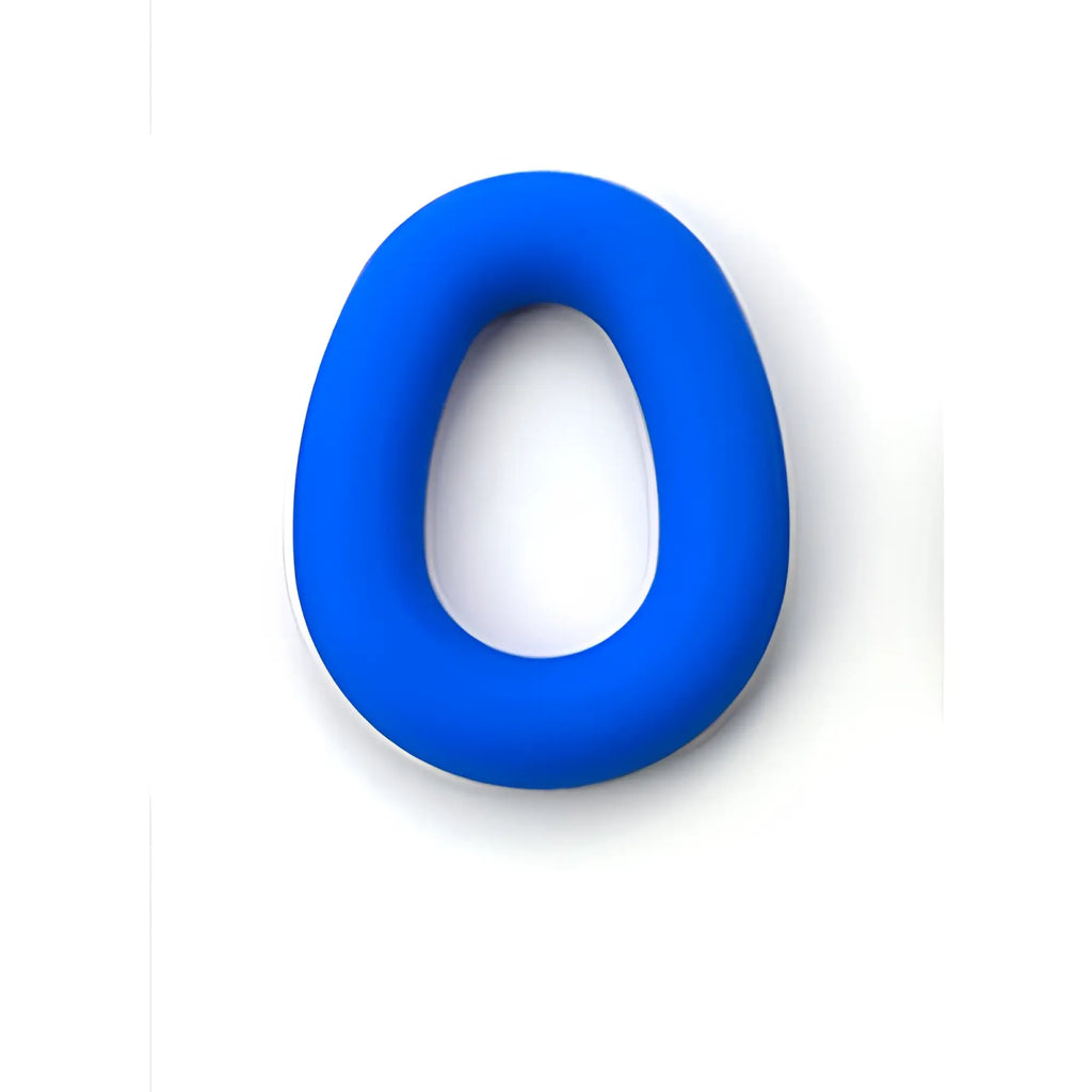 Sport fucker hero ring blue bright blue smooth silicone ring with slightly irregular oval shape for active use