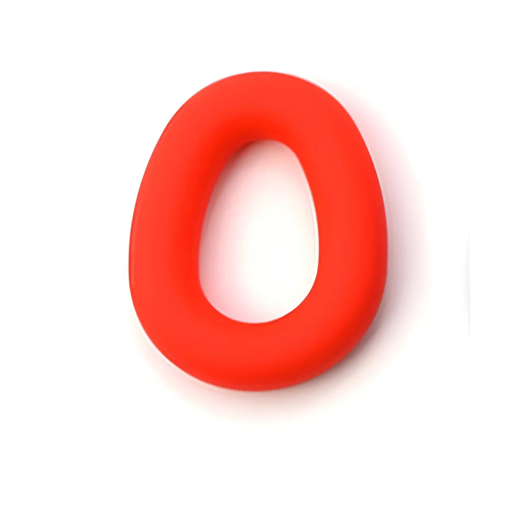 Bright red sport fucker hero ring made of smooth silicone designed for comfort and durability during sports activities