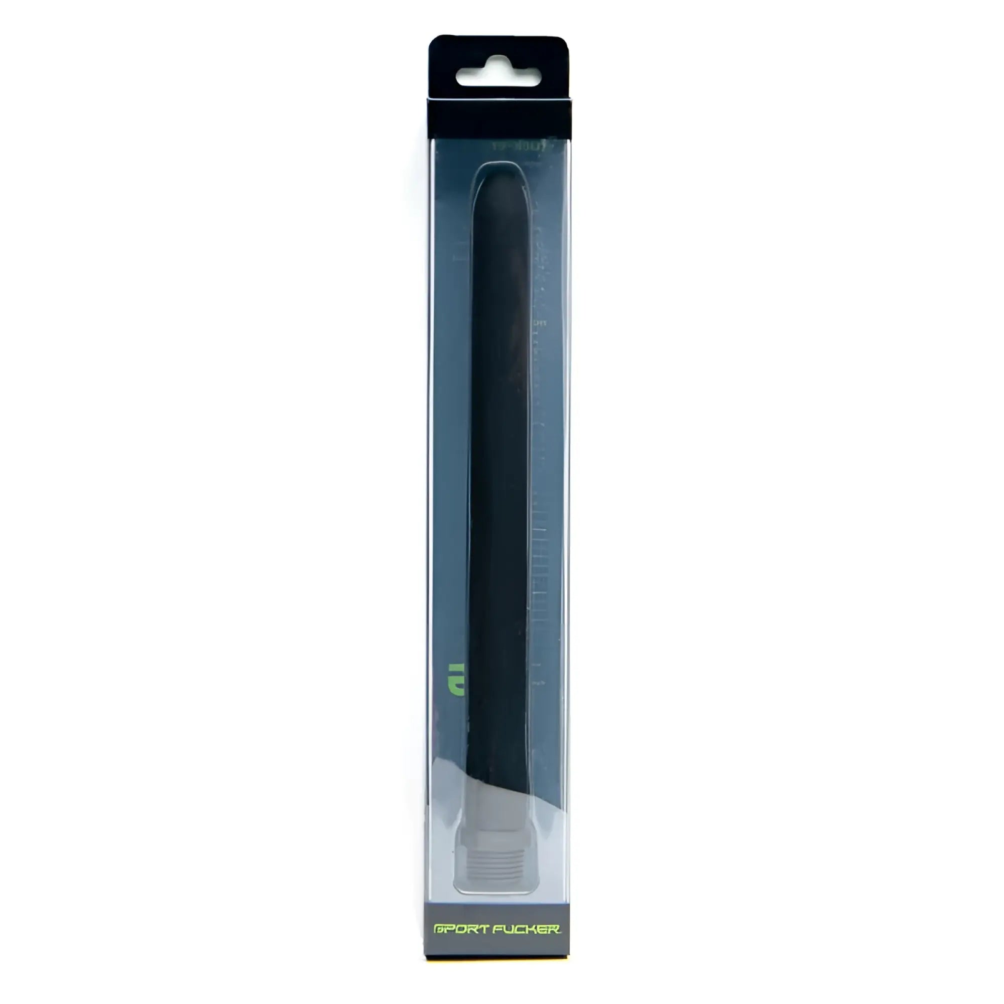 Black sport pucker wristband in clear packaging for sport fucker locker room hose black 9in use