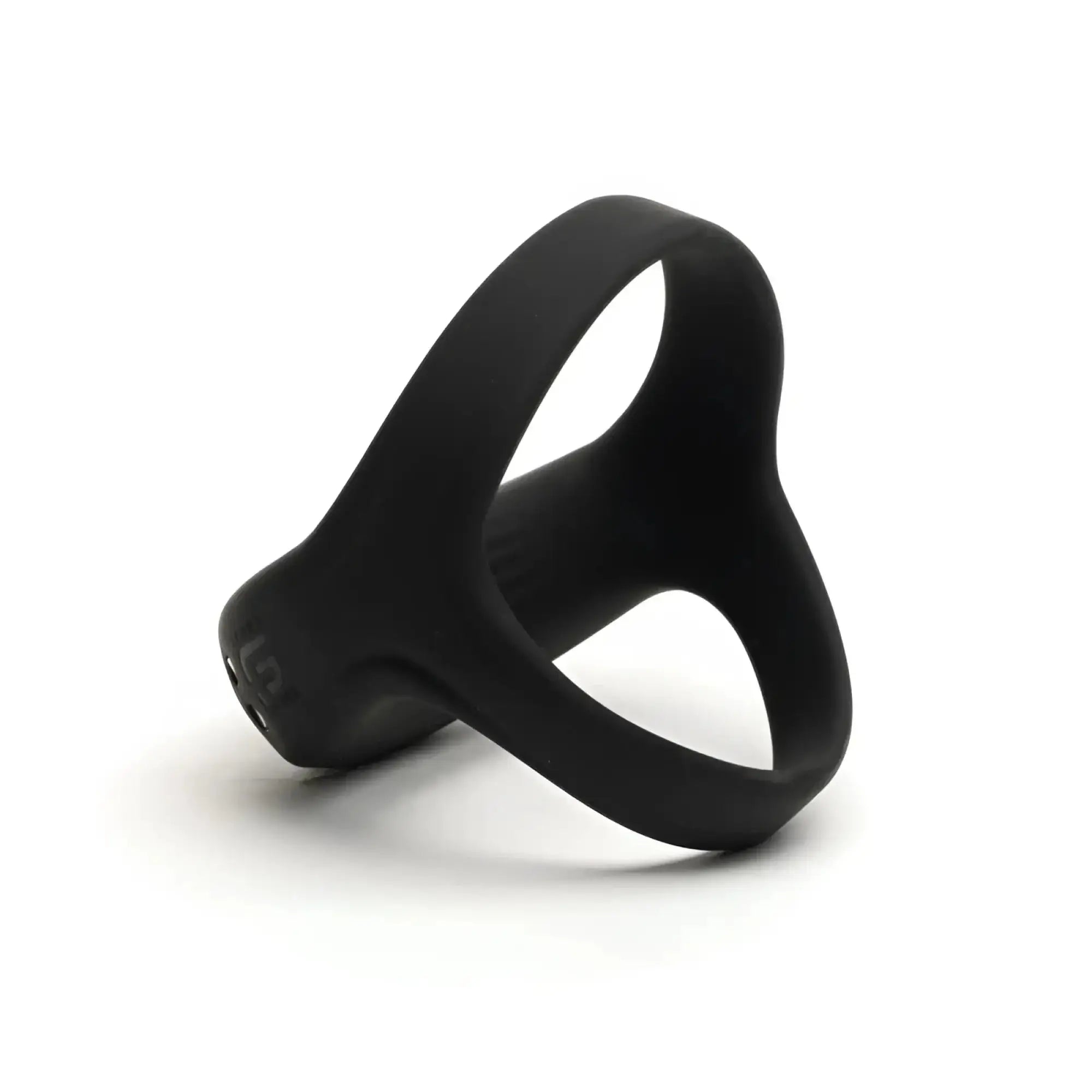 Black silicone sport fucker motovibe sling cock ring with y-shaped design and textured grip for secure wear