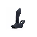 Black silicone anal plug with textured grip and ergonomic design sport fucker motovibe tailgunner by sport fucker