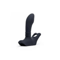 Black silicone anal plug with textured grip and ergonomic design sport fucker motovibe tailgunner by sport fucker