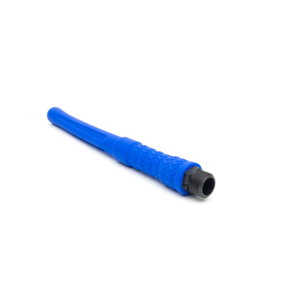 Blue plastic-handled sport fucker powershot nozzle 10in with threaded metal end for pressure cleaning tasks