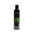 Black bottle of sport fucker silicone lubricant 8oz with green logo and black cap for smooth sports use