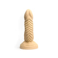 Beige sport fucker sphinx liquid silicone dildo medium m with textured ridges and rounded base