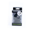 Black silicone sports cock ring in clear plastic packaging with green Sport Fucker branding for active use