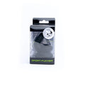 Black silicone sports cock ring in clear plastic packaging with green Sport Fucker branding for active use