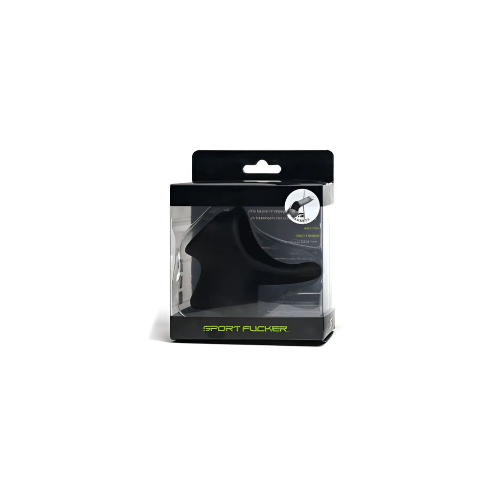 Black silicone sports cock ring in branded packaging for sport fucker tailslide 2.0 cock and ball black