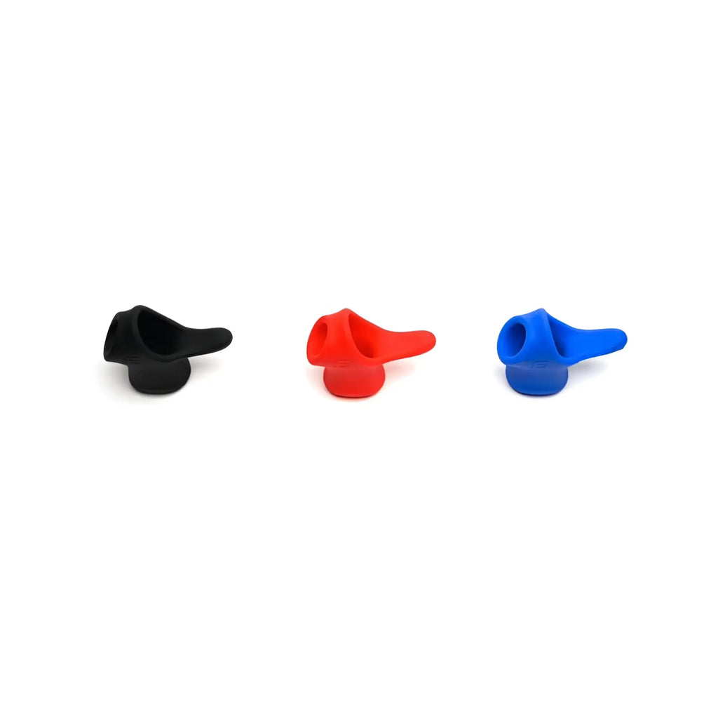 Three silicone earbud tips in black red and blue for sport fucker tailslide 2.0 cock and ball black product