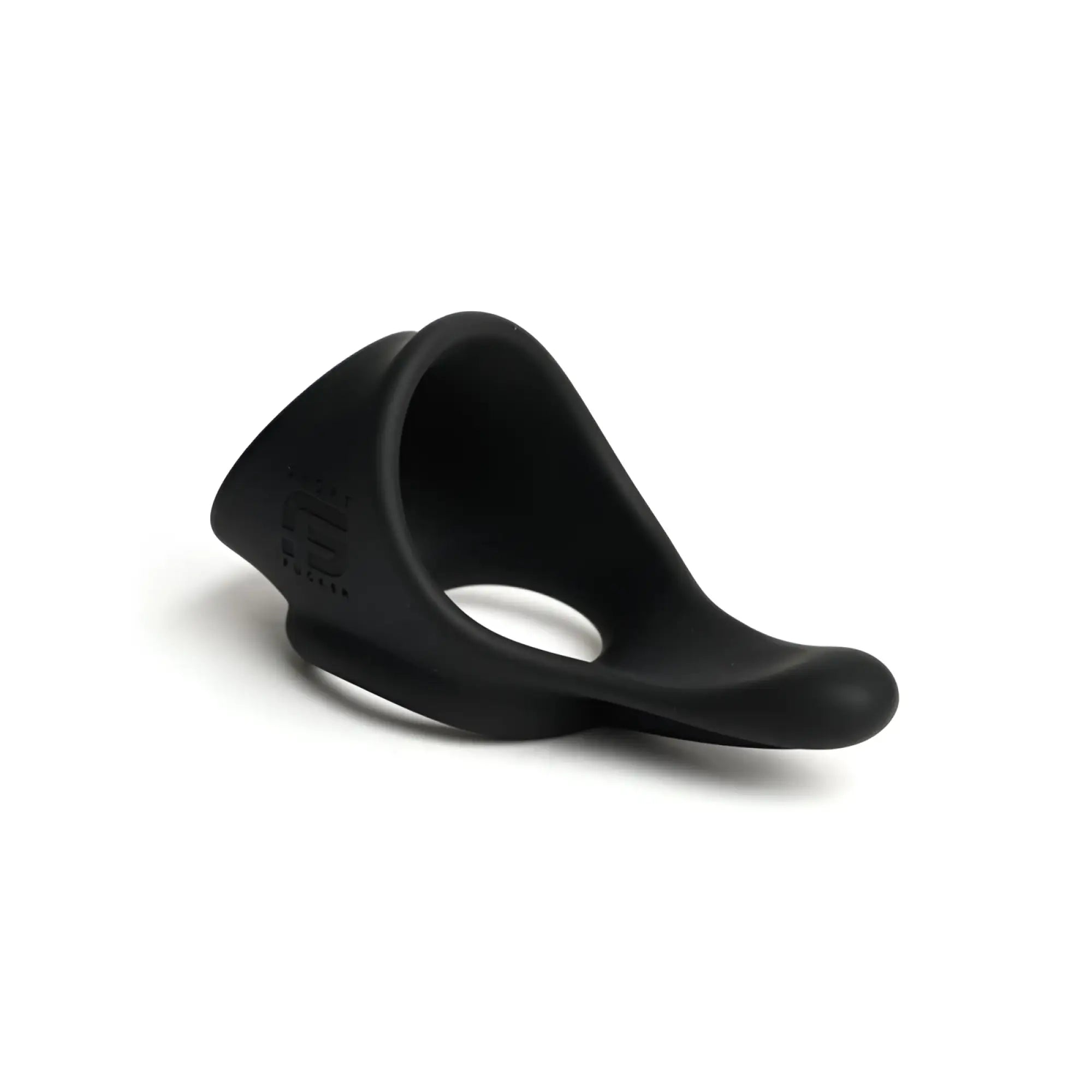 Black silicone cock and ball ring sport fucker tailslide with curved ergonomic design and smooth matte finish