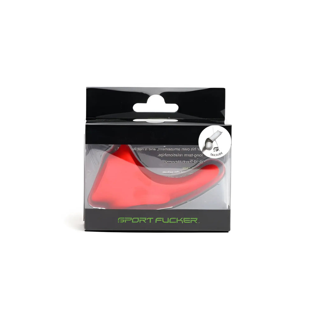 Red silicone sports grip for bicycle handlebar branded sport fucker in sport fucker tailslide cock and ball red product