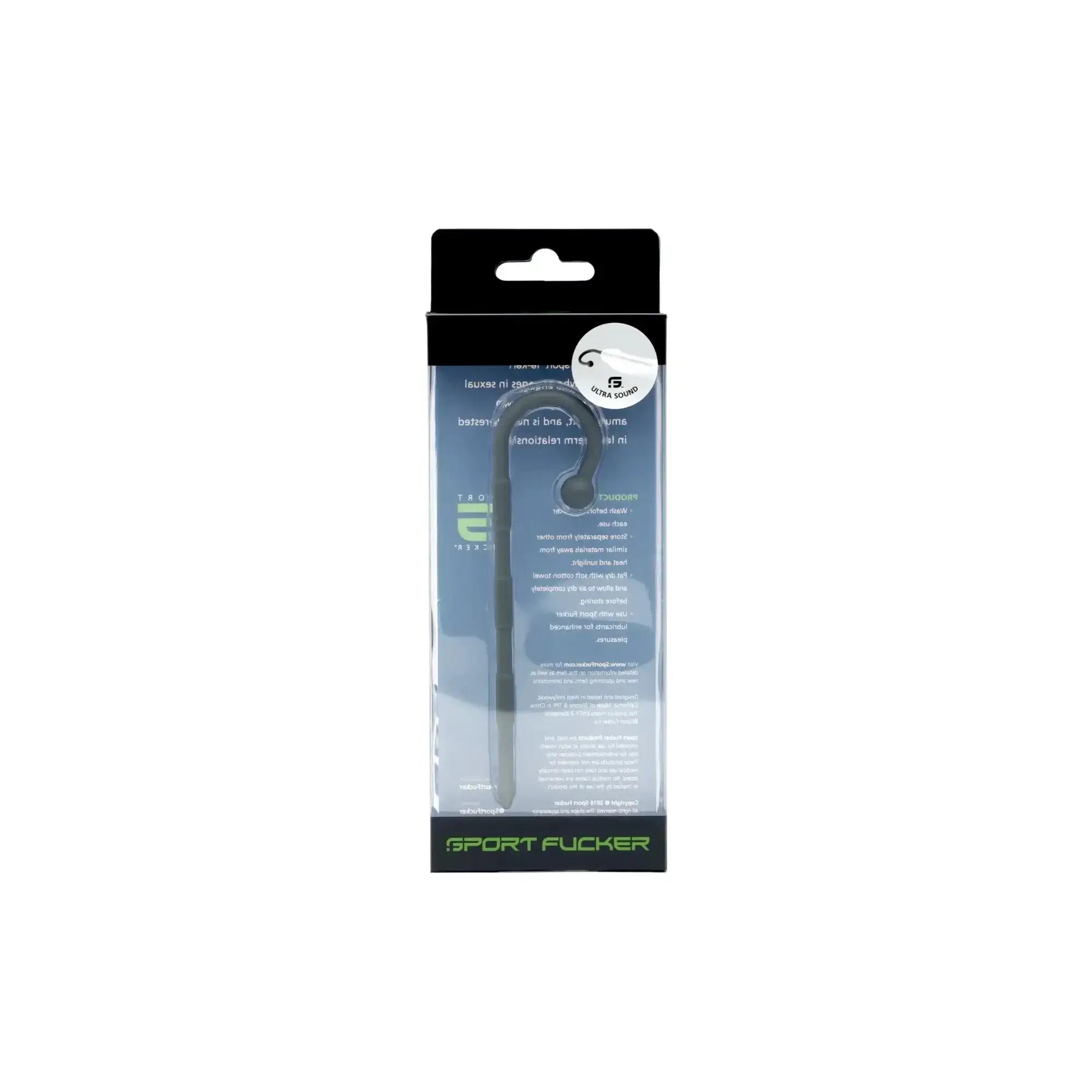 Black wireless earbud sport fucker ultra sound grey in sleek minimalist packaging with neon green branding
