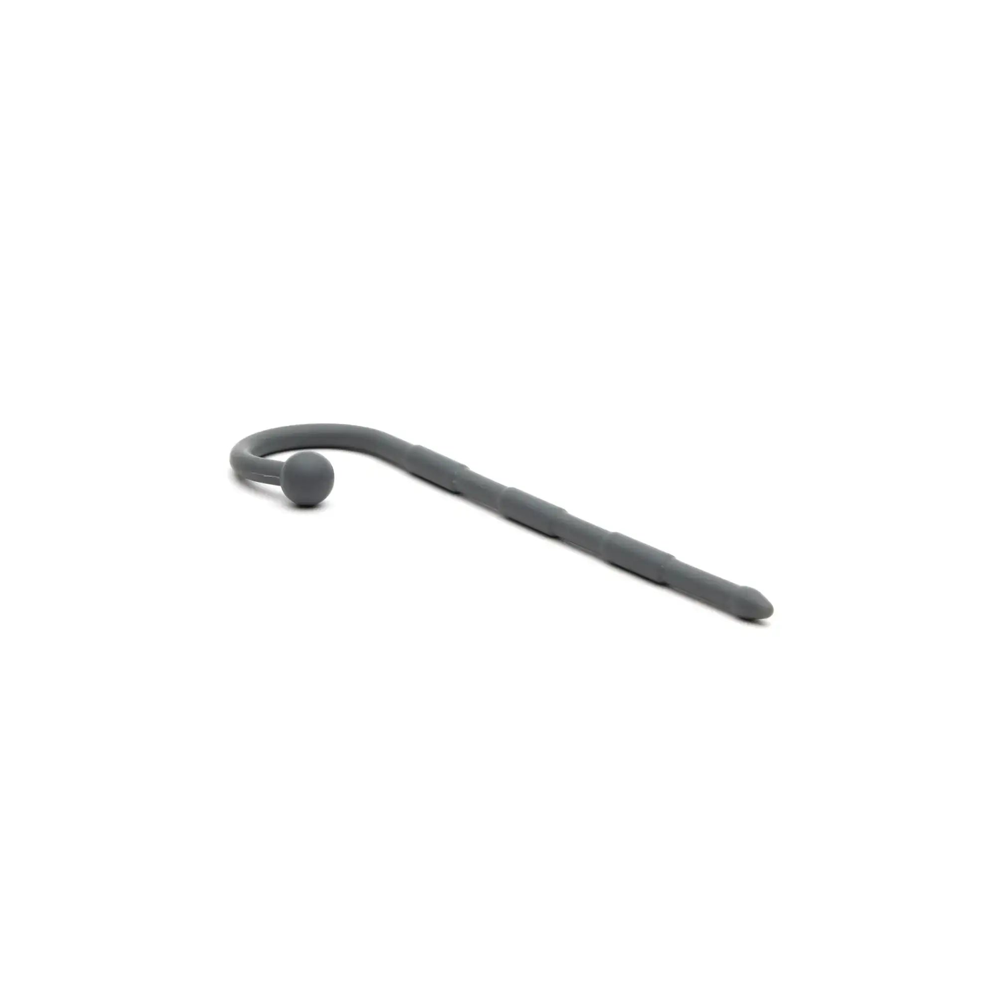 Gray silicone Sport Fucker Ultra Sound prostate massager with rounded handle and textured grip for comfortable use
