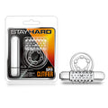 Silver stay hard vibrating super clitifier with textured rounded beads and sleek cylindrical handle for clitoral stimulation