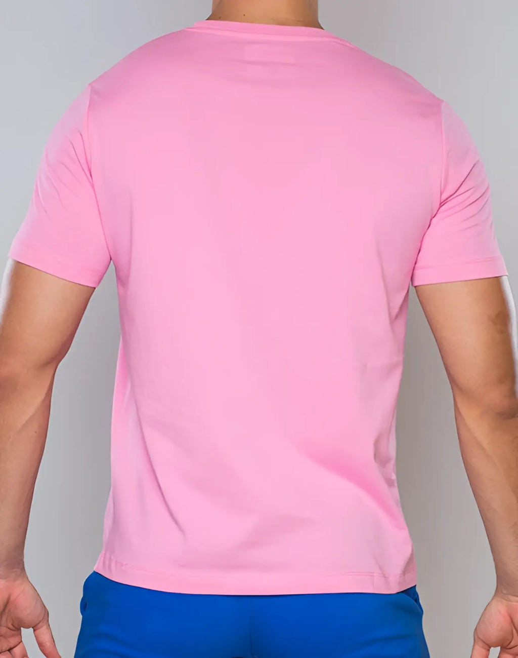 SupaWear crew neck t-shirt in sachet pink made of smooth cotton fabric with short sleeves and soft texture