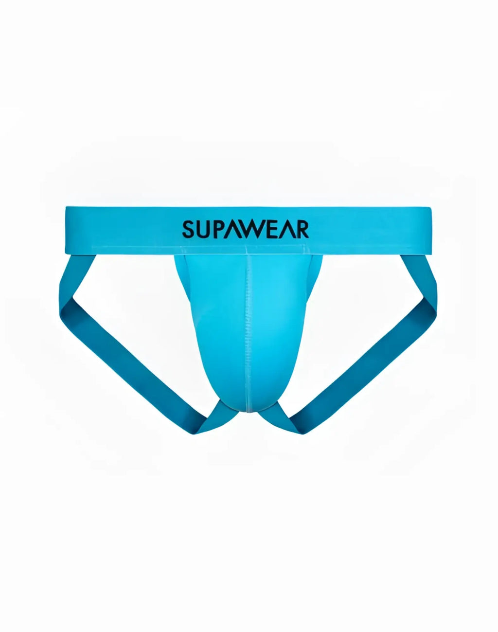 Bright blue supawear neon jockstrap underwear with a supportive contoured design for athletic comfort