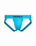 Bright blue supawear neon jockstrap underwear with a supportive contoured design for athletic comfort