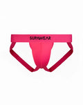 SupaWear neon jockstrap underwear in bright pink with bold solid color and sleek athletic brief design