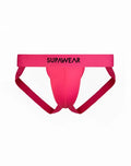 SupaWear neon jockstrap underwear in bright pink with bold solid color and sleek athletic brief design