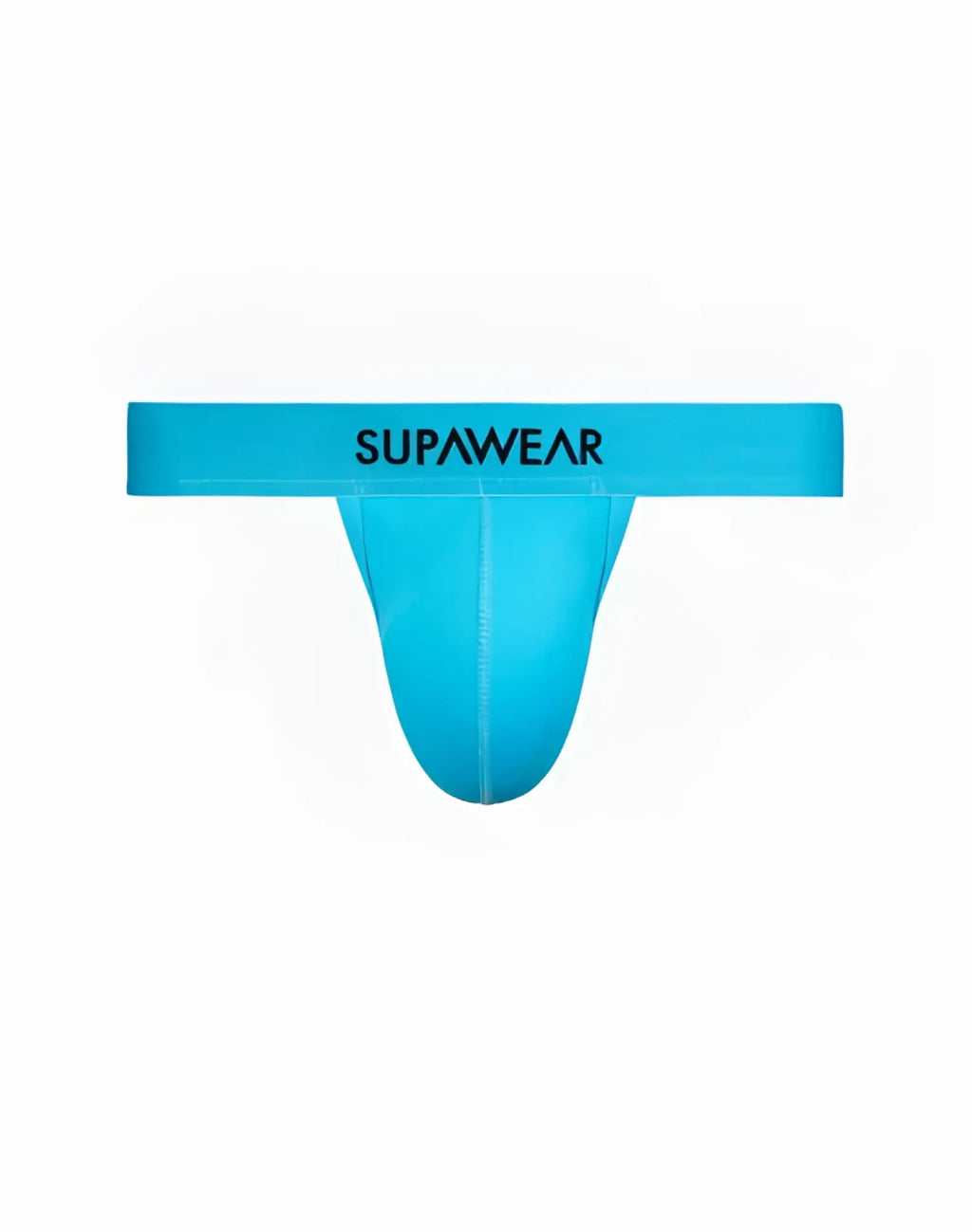 Bright blue supawear neon thong underwear features sleek form fitting design for athletic performance and comfort