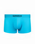 SupaWear neon trunk underwear in neon blue with smooth stretchy fabric and branded waistband boxer briefs