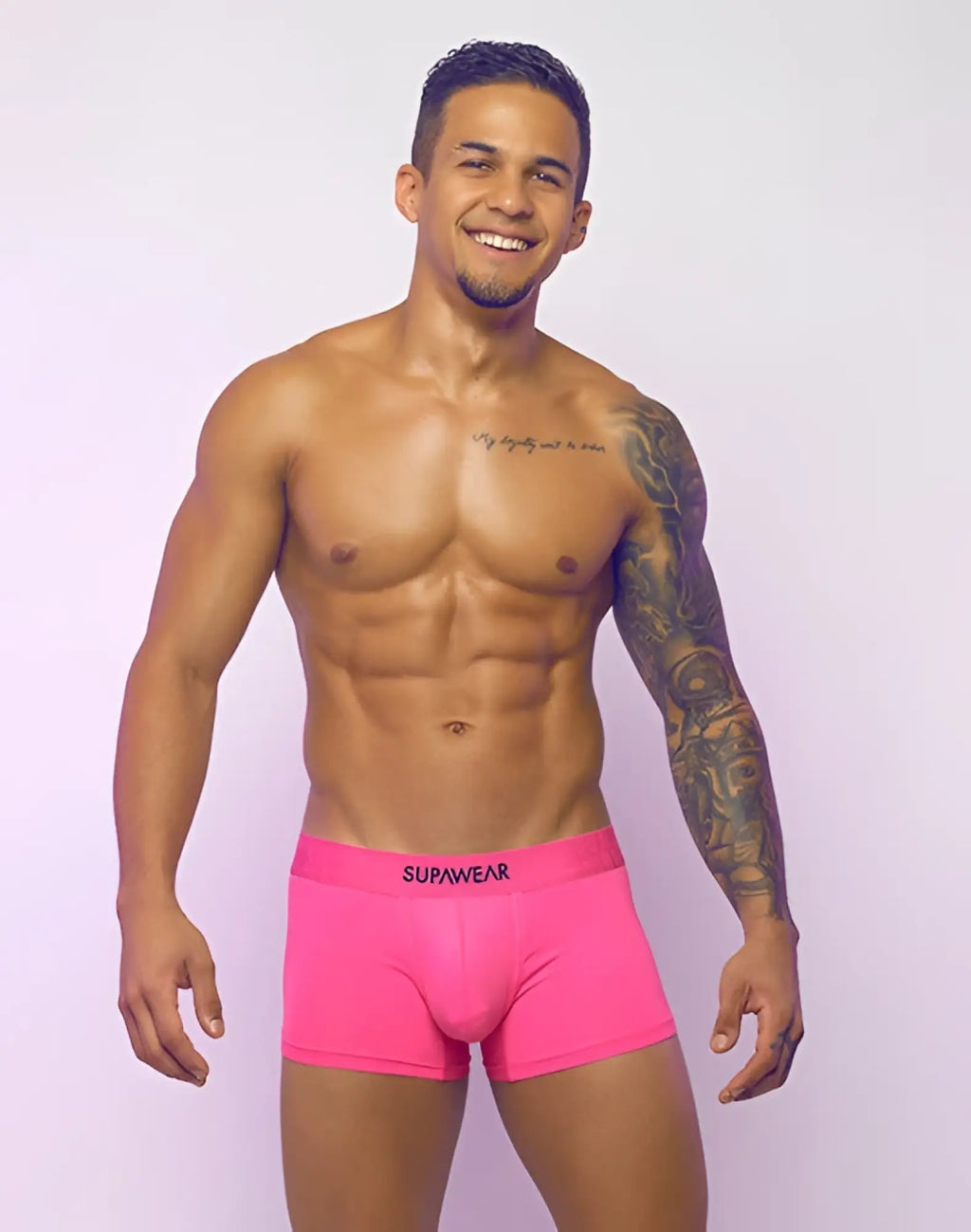 SupaWear neon pink supawear boxer briefs with snug fit and elastic waistband for comfortable everyday wear