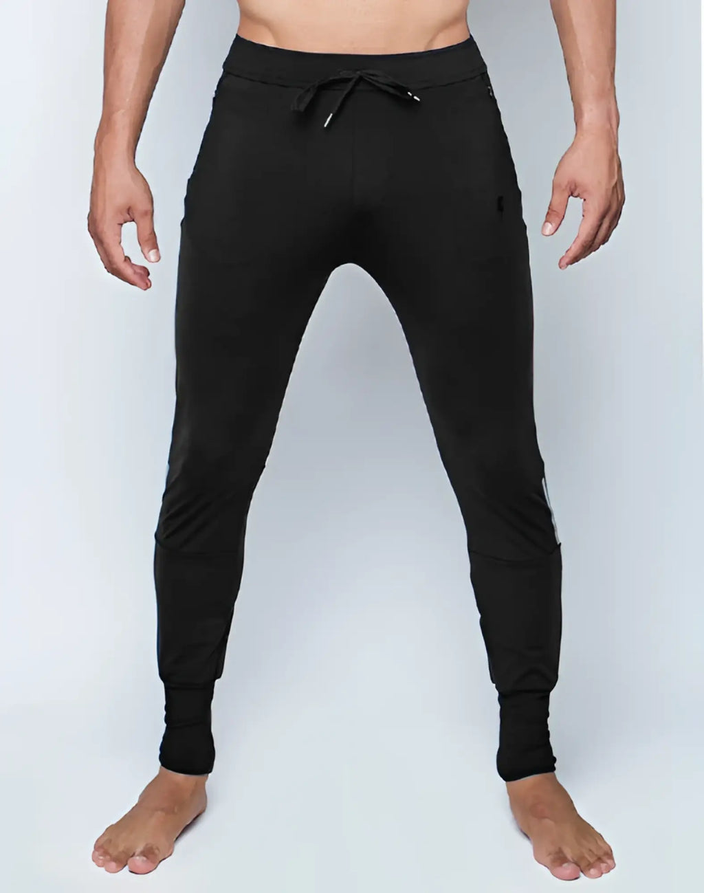 SupaWear pro-training pants in boost black featuring black athletic joggers with drawstring waistband and side pockets