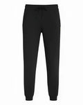 SupaWear recovery pants in black feature a drawstring waistband and ribbed cuffs for comfortable jogger style