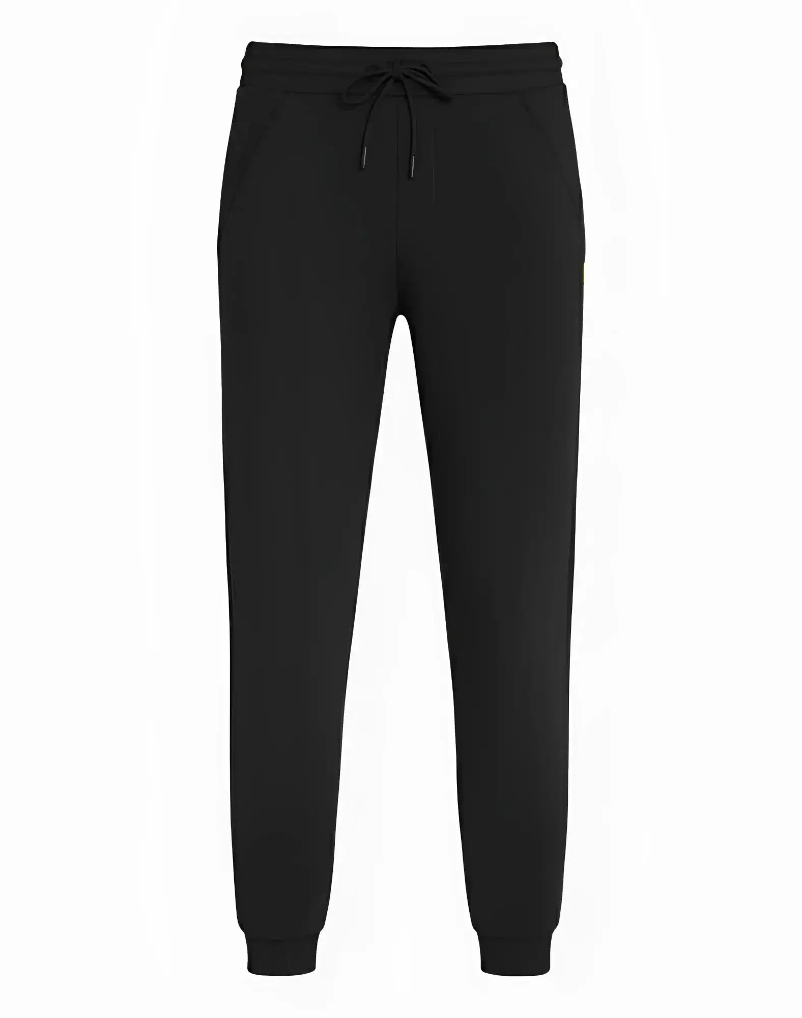 SupaWear recovery pants in black feature a drawstring waistband and ribbed cuffs for comfortable jogger style