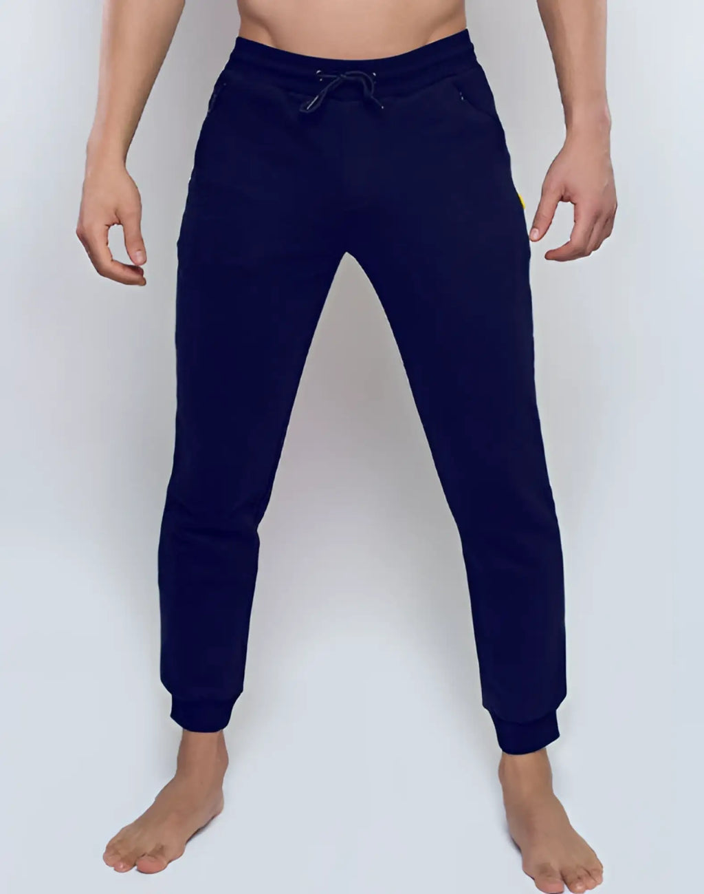 SupaWear recovery pants in navy blue with elastic waistband tapered legs and ribbed cuffs for comfortable wear
