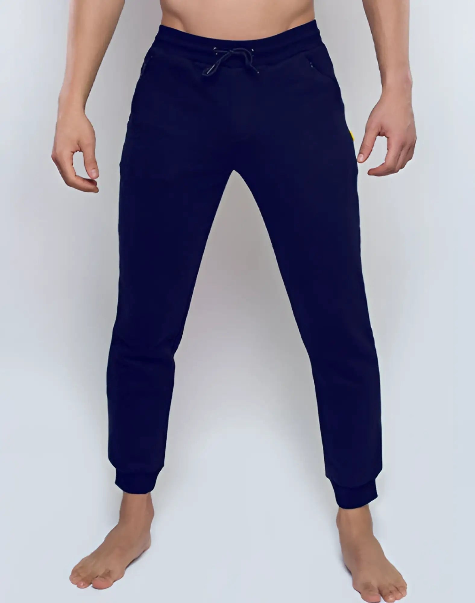 SupaWear recovery pants in navy blue with elastic waistband tapered legs and ribbed cuffs for comfortable wear