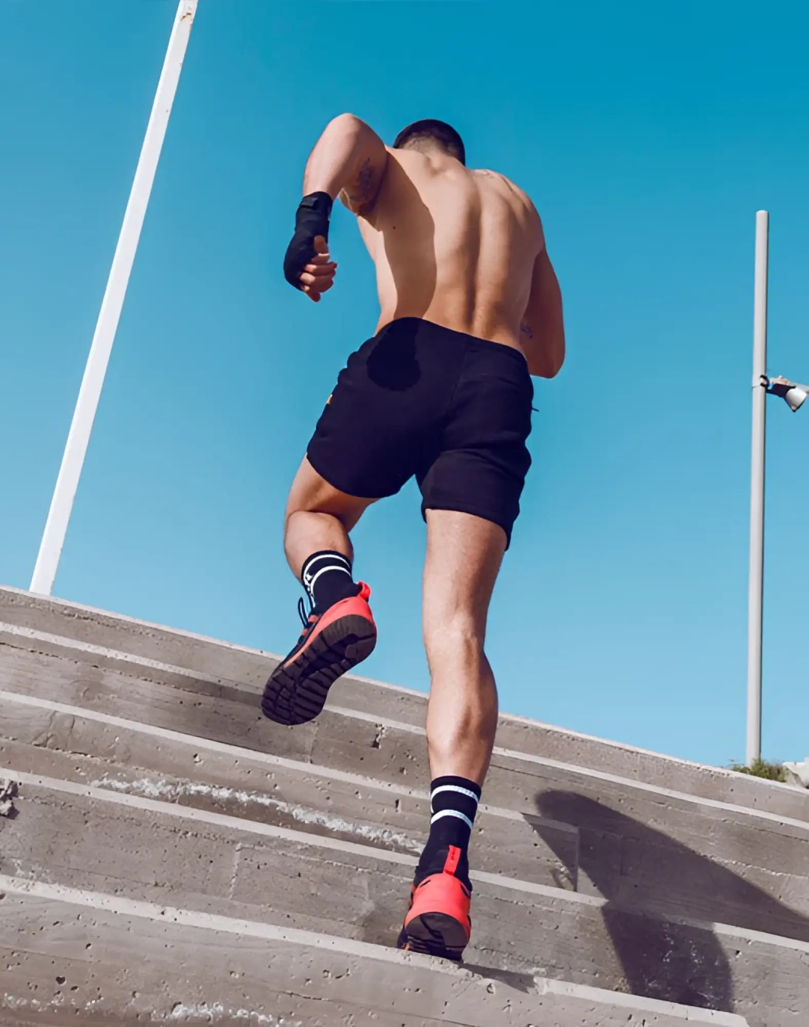 SupaWear recovery shorts black with sleek minimalist design and subtle side seam detailing for athletic use