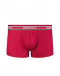 Red supawear ribbed varsity trunk underwear with white logo band and ribbed texture for comfortable everyday wear