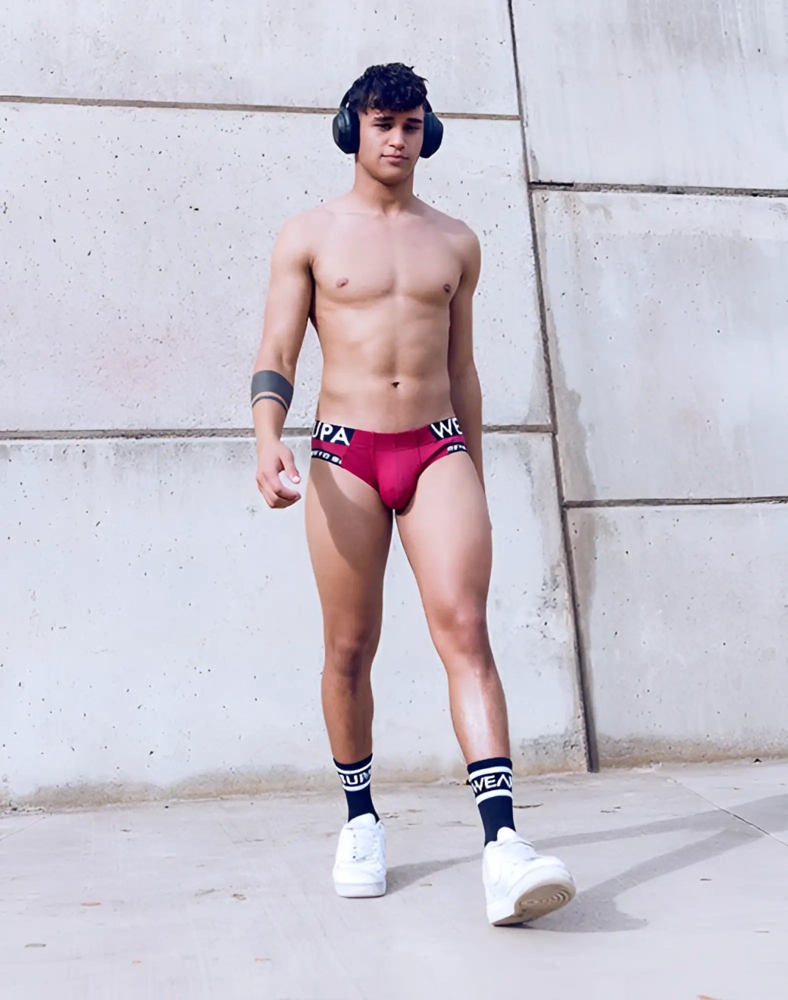 Redbud supawear SPR Max brief underwear with black and white upa branded waistband in breathable fabric