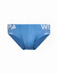 SupaWear SPR Max Brief underwear in blue with white lettering on the waistband designed for comfort and support