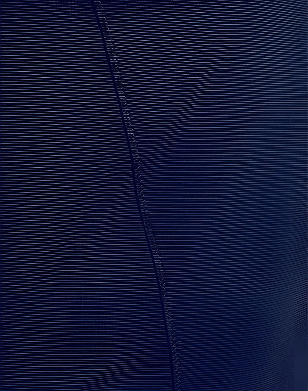 SupaWear SPR singlet black made of deep navy blue corduroy fabric with ribbed texture and visible seam stitching