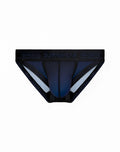 Black and navy blue supawear sports training briefs with white trim and branded waistband for athletic use