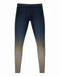 SupaWear SPR training tights in dark blue to beige gradient ombre with a black waistband and SupaWear sports branding