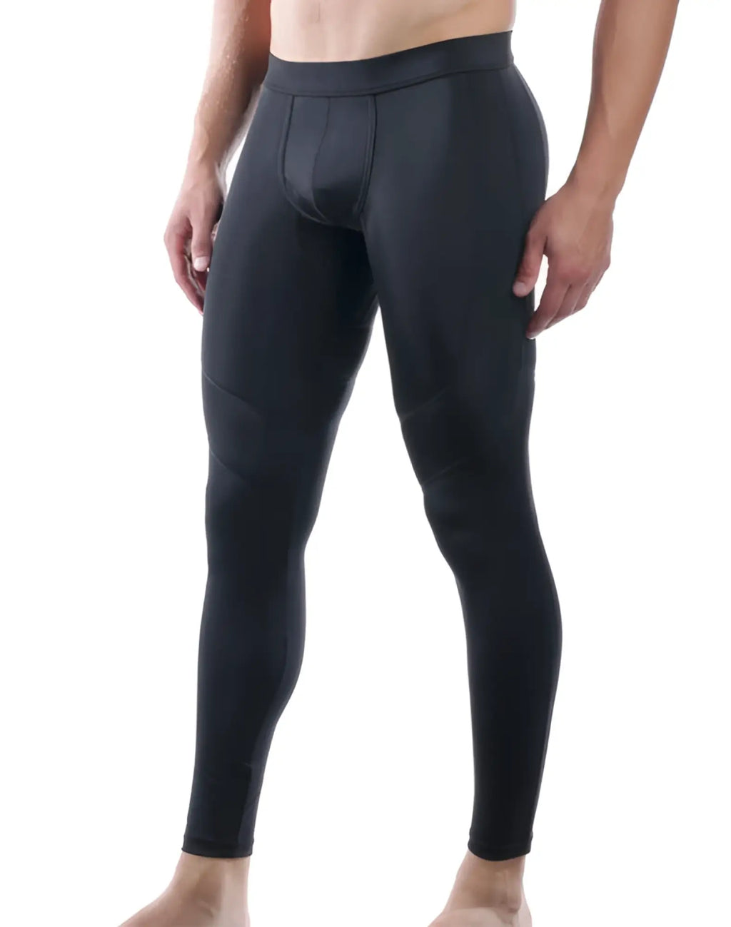 SupaWear strike tights black form-fitting compression leggings with smooth stretchy fabric and reinforced seams for support