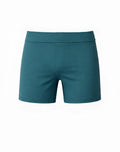 SupaWear training shorts in nexus dark green with smooth fabric, elastic waistband, and form-fitting design