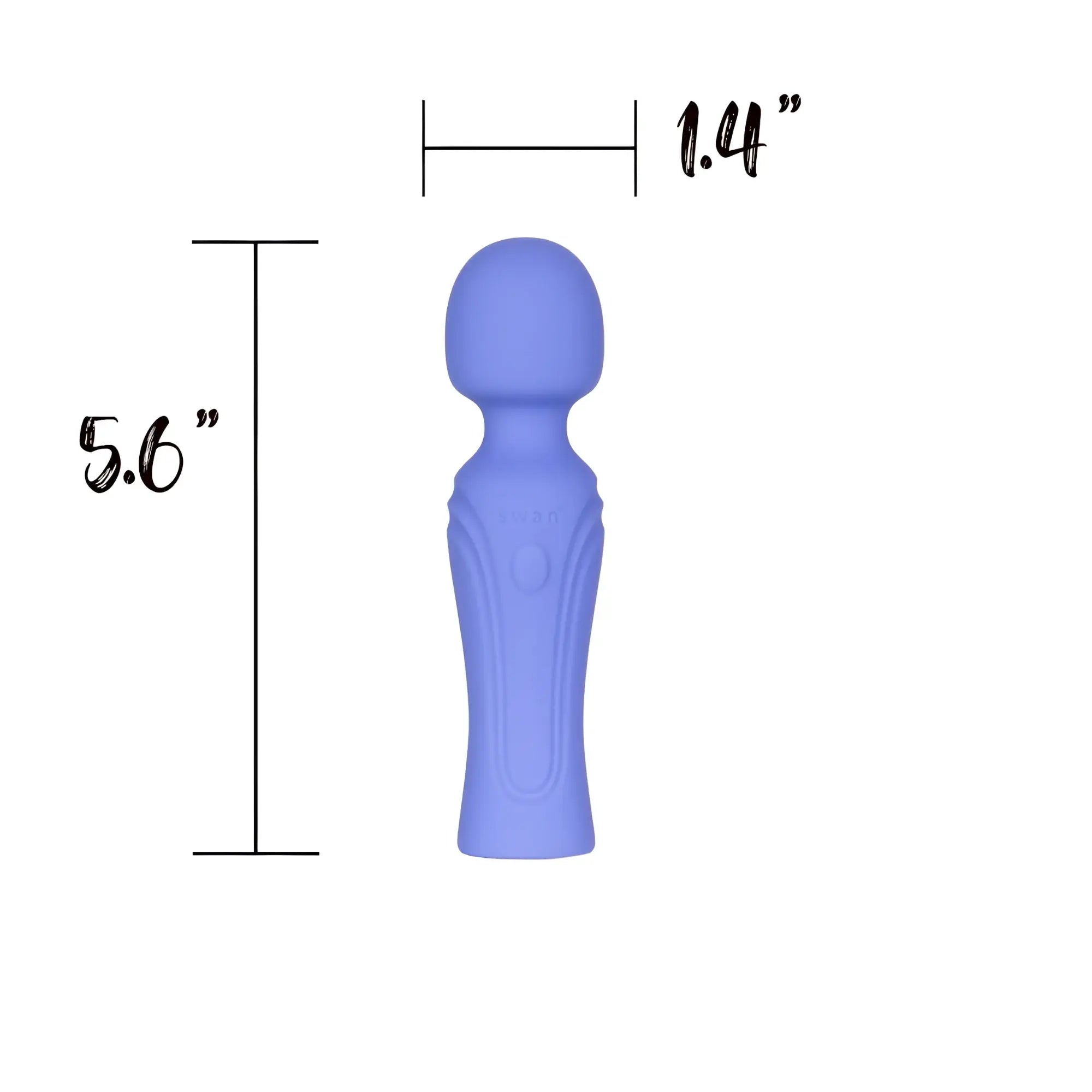 Swan Swan Era massage wand lavender silicone vibratory wand with smooth ergonomic design and subtle textured grip