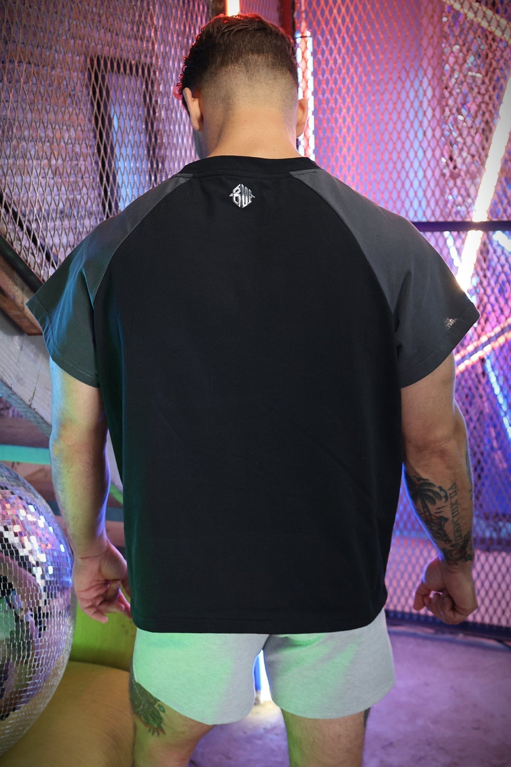 Breedwell Gay Men's Sweat & Sin Raglan Tee